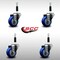 Service Caster 3'' SS Blue Poly Wheel Swivel 7/8'' Expanding Stem Caster Set, 4PK SCC-SSEX20S314-PPUB-BLUE-78-4 - alternate 2